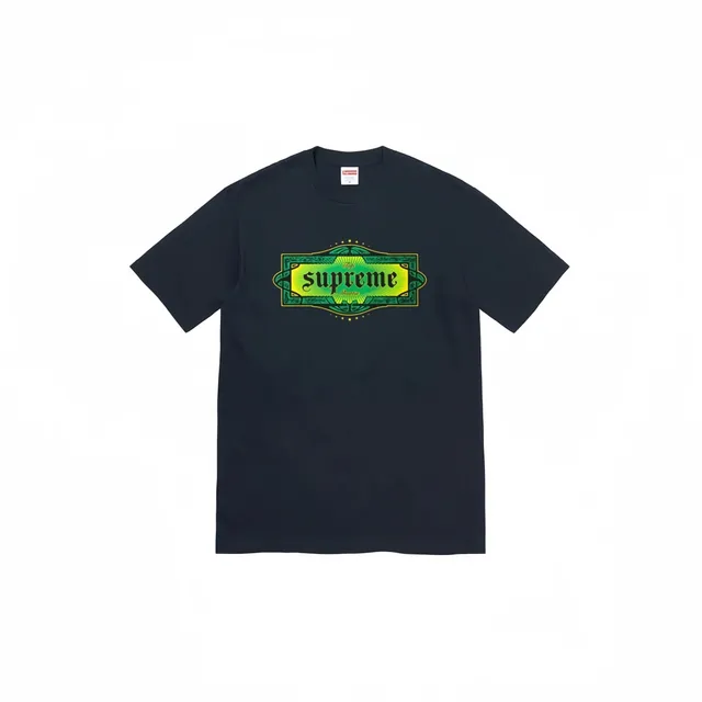 Supreme Box Logo Tee Green Ornate