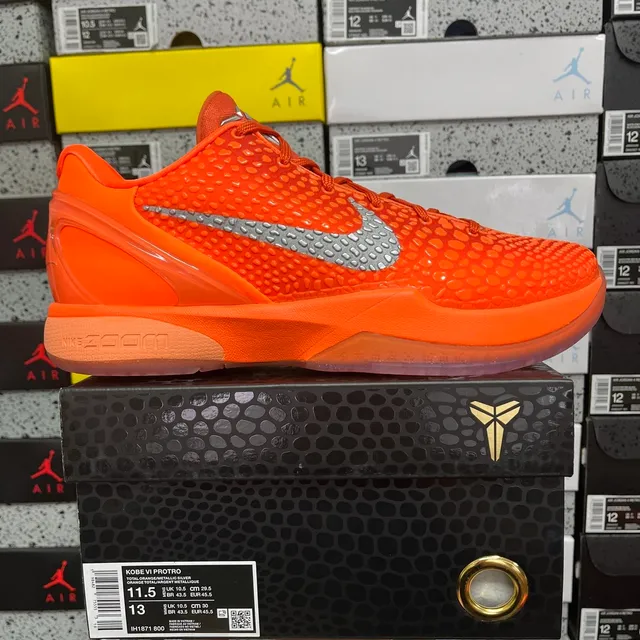 Kobe VI Protro Total Orange/Metallic Silver