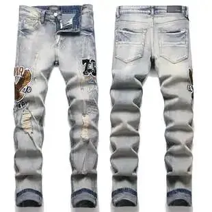 Denim Tears Distressed Slim Fit Jeans