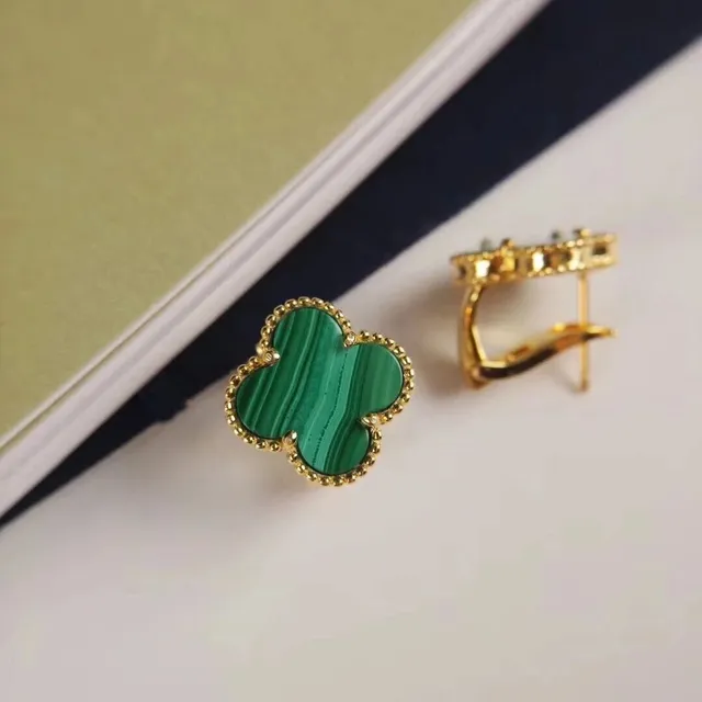 Van Cleef & Arpels Alhambra Earring Malachite