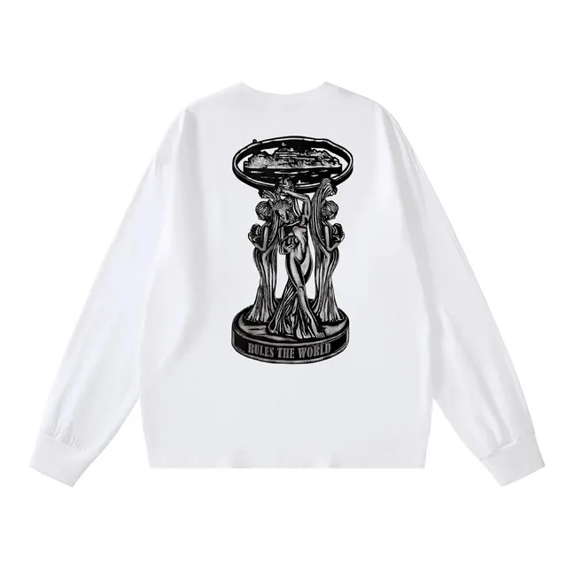 Corteiz Long Sleeve Tee Rules The World Print