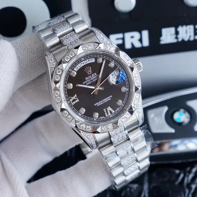Rolex Day-Date Diamond Bezel and Bracelet