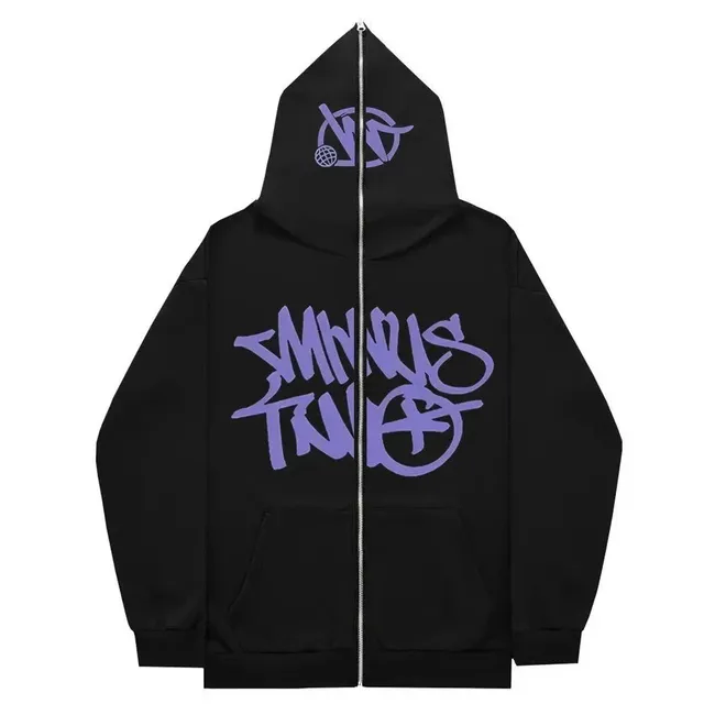Syna World Zip-Up Hoodie Graffiti Logo