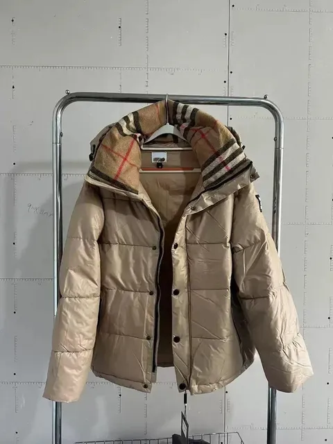 Burberry Puffer Jacket Checkered Hood