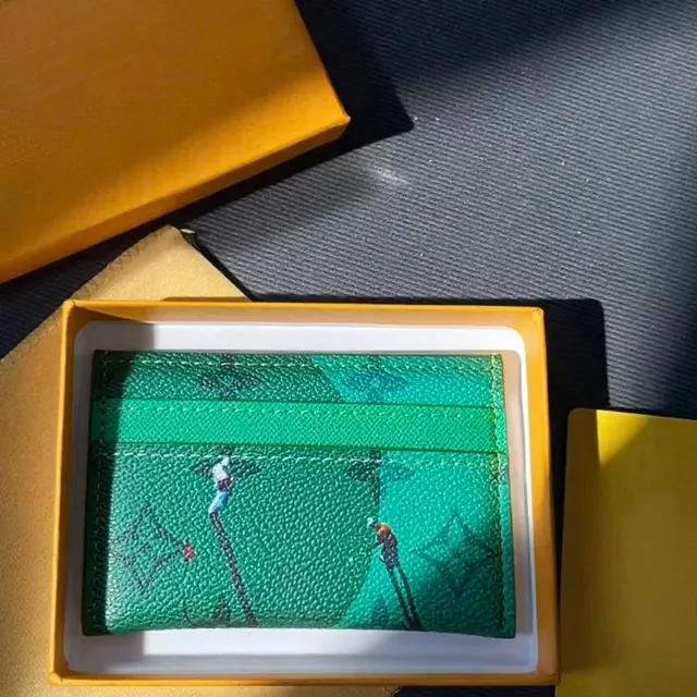 Louis Vuitton Card Holder Monogram Empreinte with Artwork Print