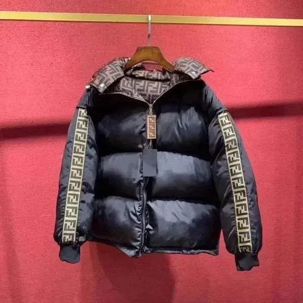 Fendi Puffer Jacket FF Logo Tape