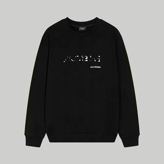 Balenciaga Crewneck Sweatshirt Distressed Logo