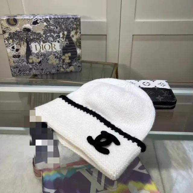 Chanel Knit Beanie CC Logo