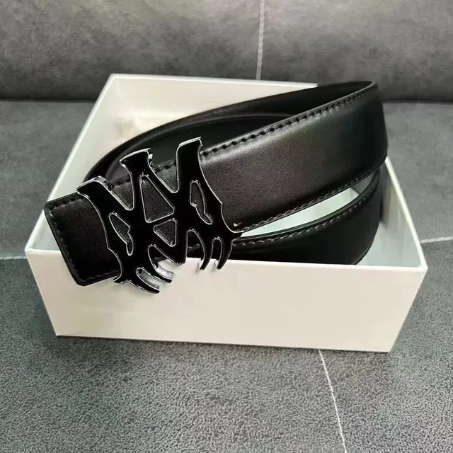 Hellstar Logo Buckle Belt Matte Black