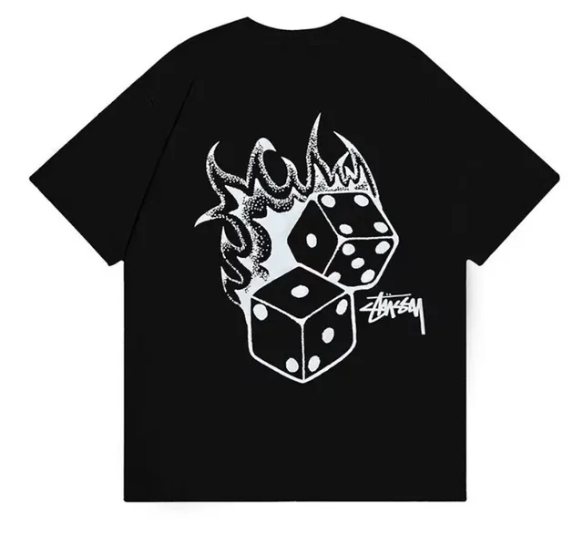 Stüssy Graphic Tee Flaming Dice