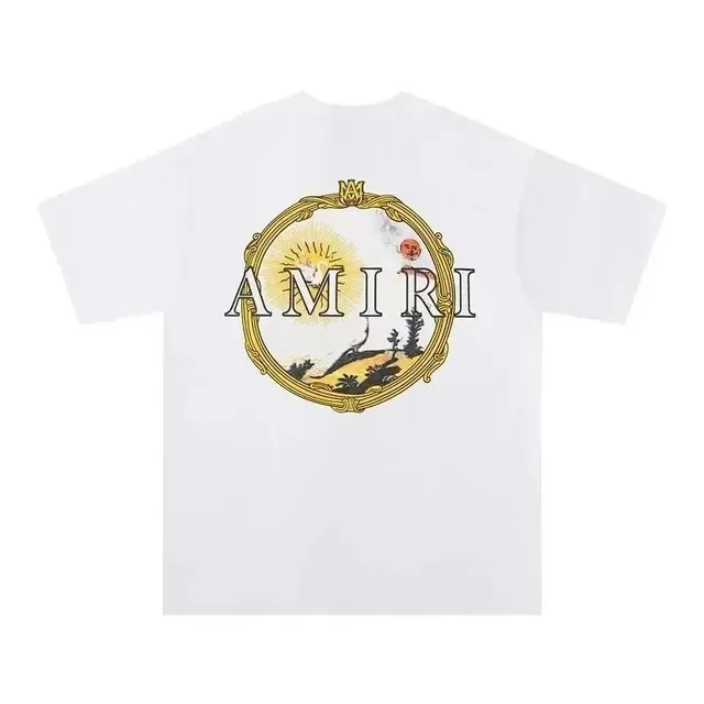 Amiri Graphic Tee Ornate Logo Print