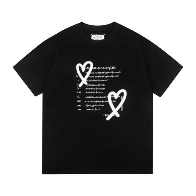 Maison Margiela Graphic T-Shirt Heart Print