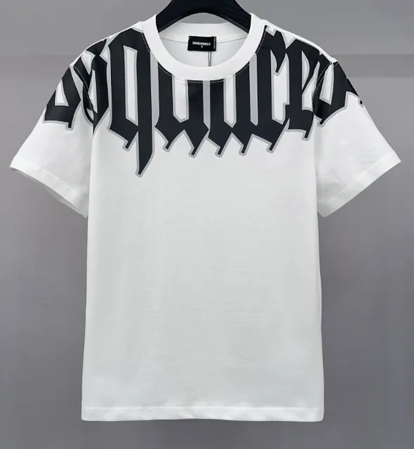 Dsquared2 Graphic T-Shirt Gothic Logo Print