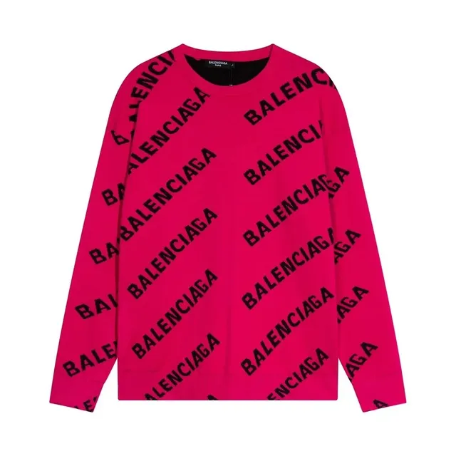 Balenciaga Logo Sweater All-Over Logo