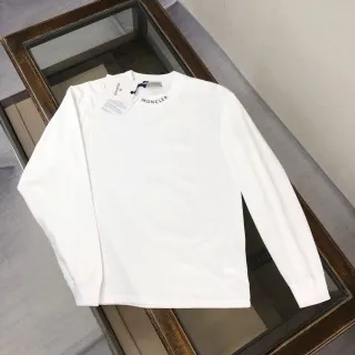 Moncler Long-Sleeve Tee Logo Neck