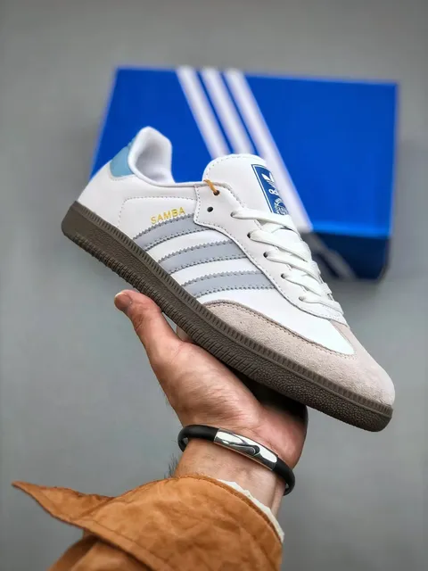 Adidas Samba White Grey Beige