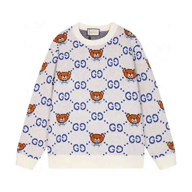Gucci Knit Sweater GG Bear Print