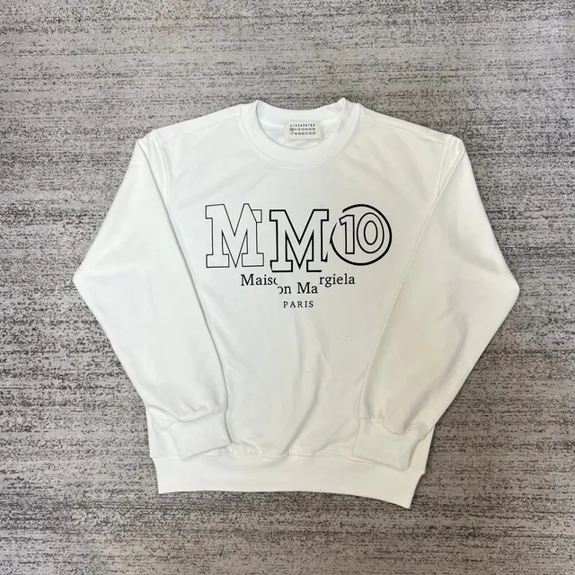 Maison Margiela Crewneck Sweatshirt MM10 Logo Print