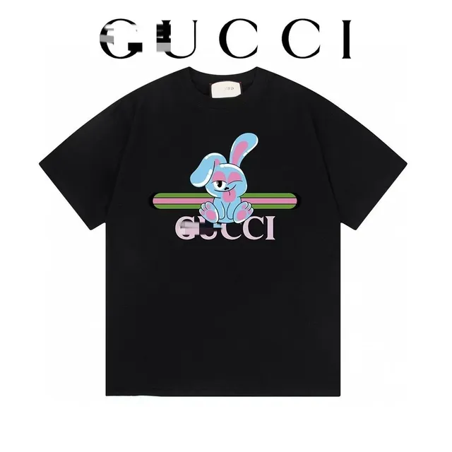 Gucci Graphic T-Shirt Rabbit Print