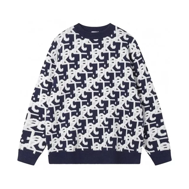 Rick Owens Knit Sweater Monogram Pattern