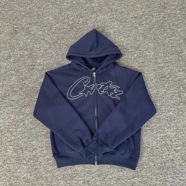 Corteiz Zip-Up Hoodie Embroidered Logo