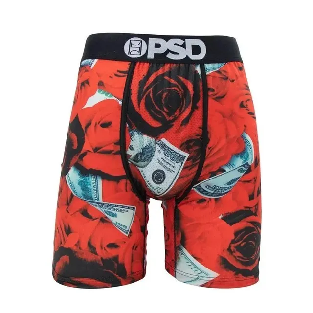 PSD Boxer Brief Roses and Money Print