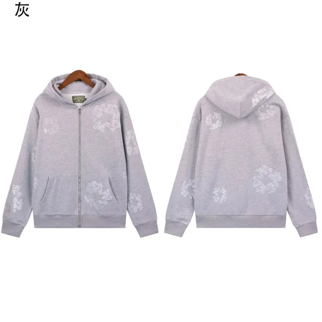 Gallery Dept. Floral Zip-Up Hoodie Dotted Floral Print