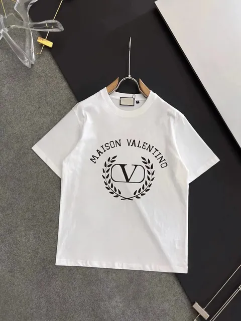 Valentino Logo T-Shirt Laurel Wreath Print
