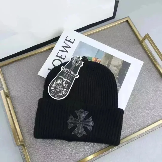 Chrome Hearts Knit Beanie Cross Embroidery