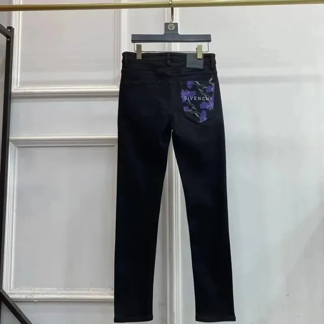 Givenchy Slim Fit Jeans Floral Pocket