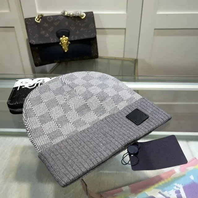 Louis Vuitton Monogram Knit Beanie Damier Check
