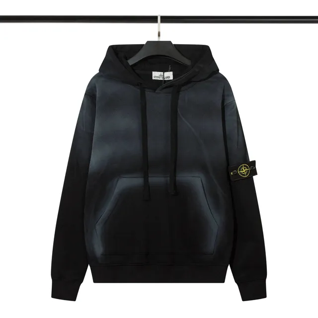 Stone Island Hooded Sweatshirt Gradient Black