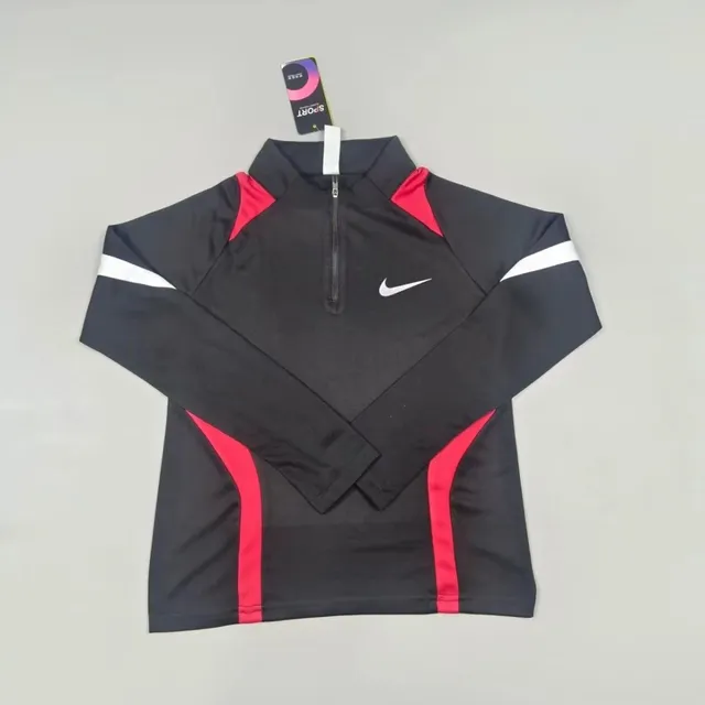 Nike Tech Fleece Half-Zip Black/Red/White