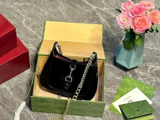 Gucci Horsebit 1955 Mini Bag Black Patent Leather