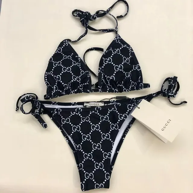 Gucci Triangle Bikini Set GG Monogram