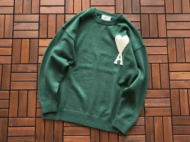 AMI Paris Knit Sweater Heart A Logo