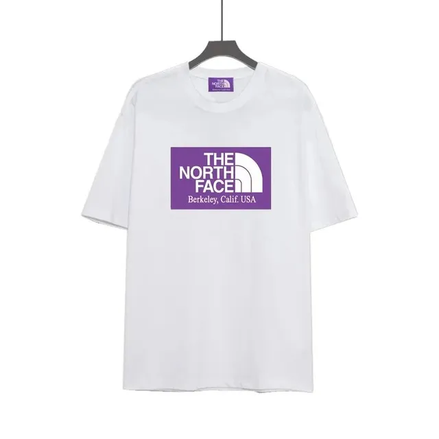 The North Face Box Logo Tee Purple Box Logo