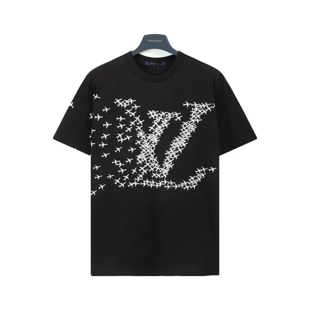 Louis Vuitton LV Monogram T-Shirt Airplane Print