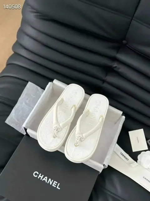 Chanel Flip Flop CC Logo