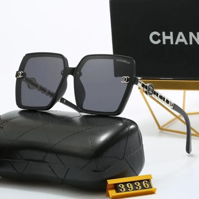 Chanel Square Sunglasses Chain Detail
