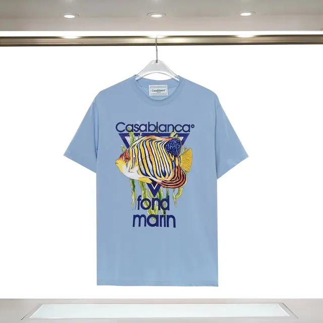 Casablanca Fond Marin Tee Tropical Fish Print