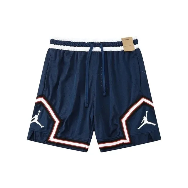 Jordan Mesh Shorts Navy White Red Trim