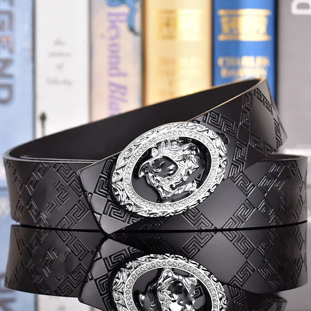 2 # Silver Buckle+Antique Medusa Black