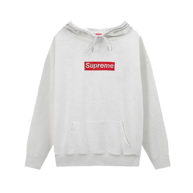 Supreme Box Logo Hooded Sweatshirt Heather Grey