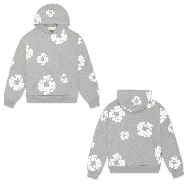 Denim Tears Hoodie Scrunched Logo Print