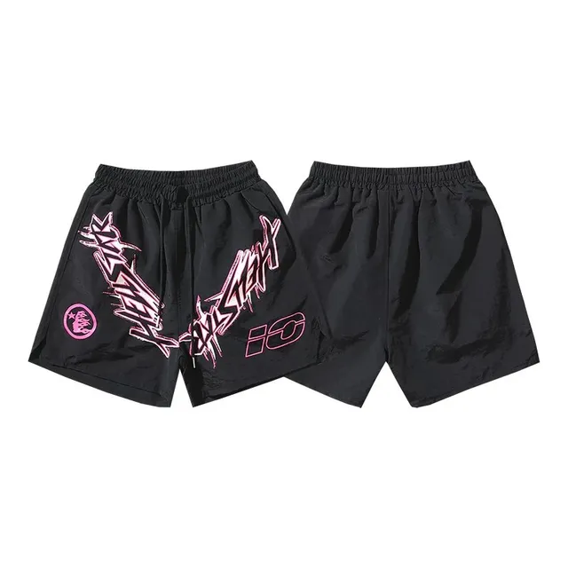 Hellstar Shorts Graffiti Print