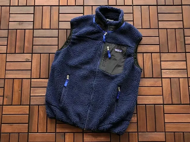 Patagonia Synchilla Snap-T Vest Navy with Black Panel