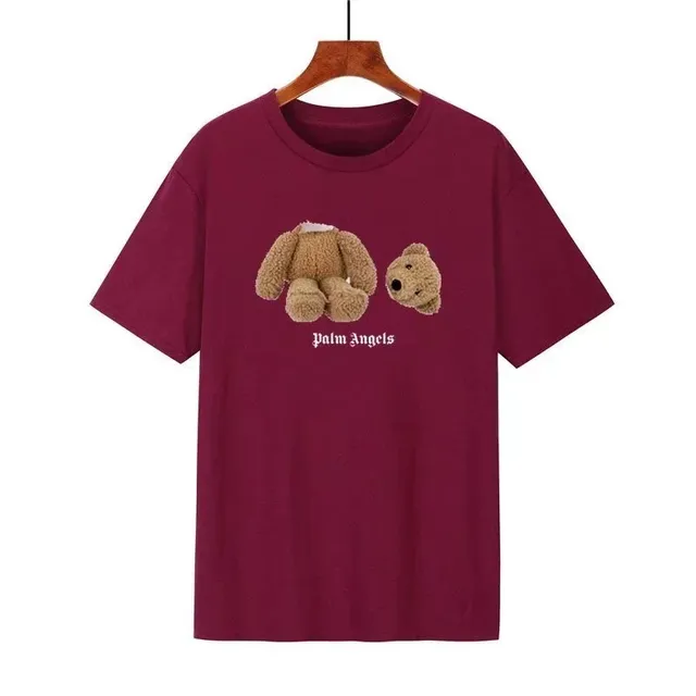 Palm Angels Graphic Tee Teddy Bear Print