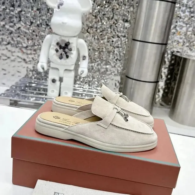 Loewe Hammock Mule Suede Tassel