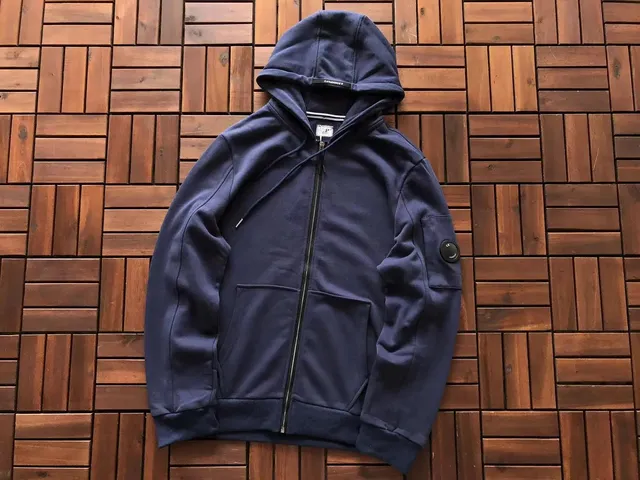 C.P. Company Goggle Hoodie Navy Full-Zip